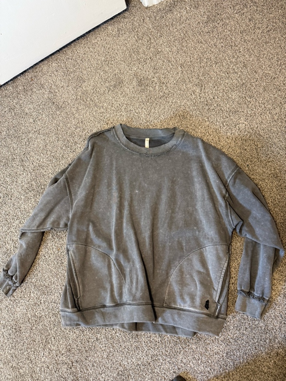FP movement Acid wash Gray crewneck